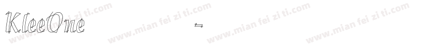 KleeOne 克利萝莉风字体字体转换